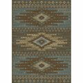 Sleep Ez 7 ft. 10 in. x 9 ft. 10 in. Lodge King Diamond Head Area Rug - Blue SL3083102